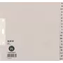 Índice de papel LEITZ A-Z, A4, media altura, 20 partes gris, 100 g/m², perforación 80 mm, con refuerzo de agujeros (6095-00-85)