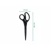 Leitz Titanium Quality Tijeras 180 mm, hojas de acero inoxidable con recubrimiento de titanio, mangos ergonómicos Soft-Grip, Negro/Rojo, para papel y tela 5419-60-95