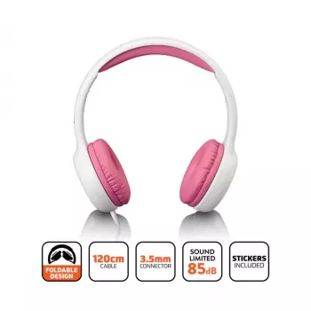 Lenco HP-010BU Auriculares infantiles, Rosa A004977