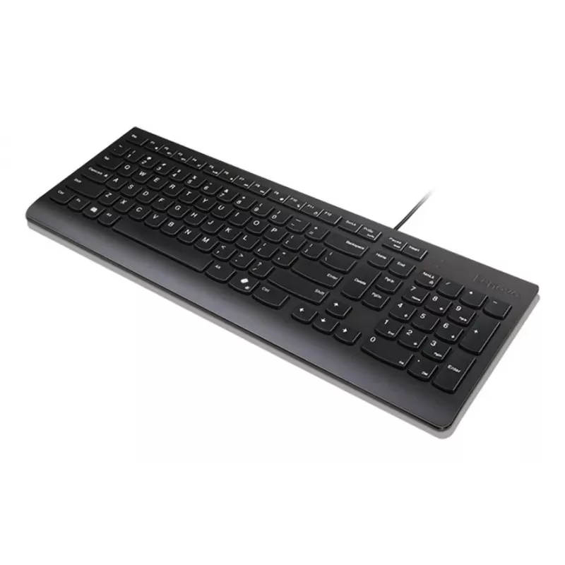 Lenovo Essential Teclado - Distribución de 2,5 zonas - USB con cable - QWERTZ - Alemán - Raven Black