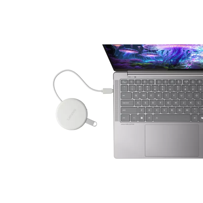 Hub USB-C Lenovo Slim GX91V16416, HDMI 2.1, USB 10 Gbit/s, Seashell