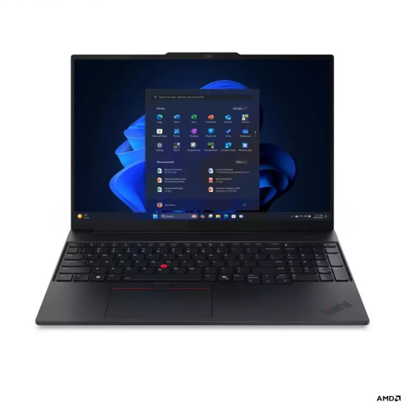 Lenovo ThinkPad E16 G4 AMD Portátil 16 inch WUXGA IPS, AMD Ryzen AI 5 330, 16 GB DDR5, 512 GB SSD, gráficos AMD Radeon 820M, Windows 11 Pro, Negro