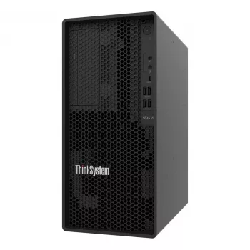 Lenovo ThinkSystem ST45 V3 7DH5 servidor torre - AMD EPYC 4124P 12 núcleos, 16GB DDR5 ECC, 8x bahías de 3,5