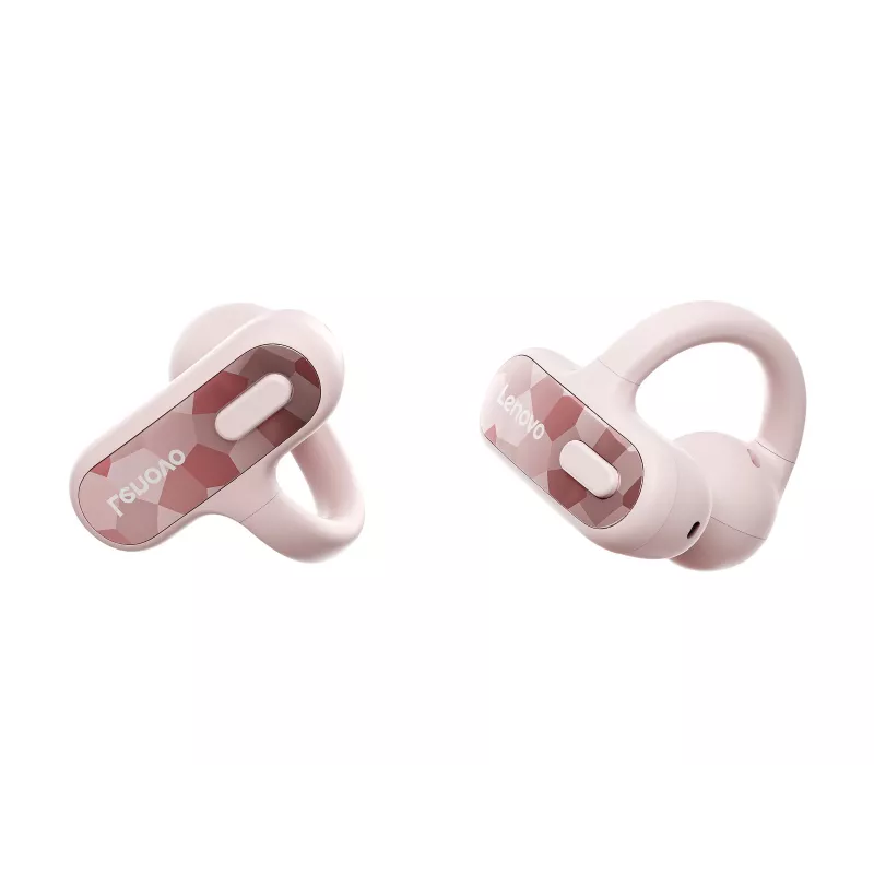 Lenovo X500 Auriculares Open-Ear Clip-on, rosa, Bluetooth, micrófono integrado