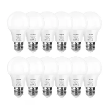 Lámpara LED LEPRO 100089-WW-EU-12 E27 A60 8,5W (equivalente a 60W) 806 lm 2700K blanco cálido 180° pack de 12