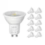LEPRO 200084-DW-EU-10 Lámpara LED GU10 regulable, 4,5 W, 345 lm, 6500 K, 38°, 10 uds.