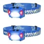LEPRO 320014-B-2 Linterna frontal LED recargable por USB, 300 lm, pack de 2