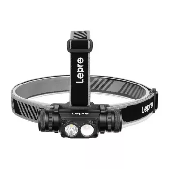 Linterna frontal LED recargable LEPRO 320018 con sensor de movimiento, 1000 lúmenes, carga USB-C, IPX4