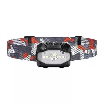 Lepro 320022 linterna frontal LED recargable 600 lúmenes con sensor de movimiento e IPX4