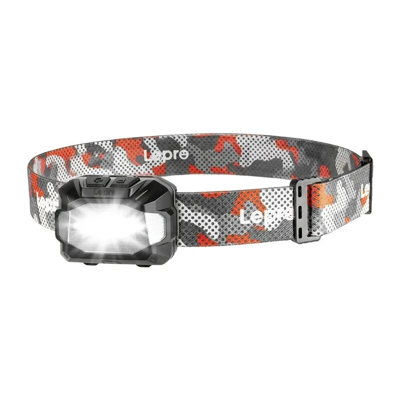 LEPRO 320023 300 lm linterna frontal recargable con modos de luz roja