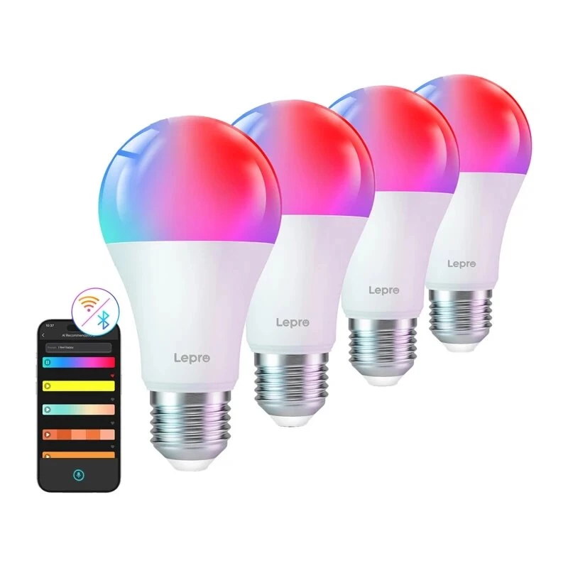 LEPRO B2 E27 Bombilla LED Wi-Fi