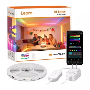 Lepro S1 Tira LED RGBIC Wi-Fi Bluetooth de 10m
