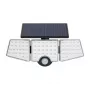 Lámpara solar LEPRO WL4000 – 4000LM, IP65, panel solar de 18W con sensor de movimiento y mando a distancia, cable de 5M