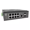 LevelOne IGP-1091 switch industrial PoE+, 8x 2,5G PoE, 2x enlaces ascendentes 1G/10G SFP+