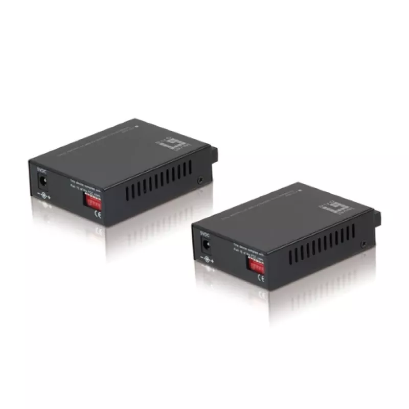 LevelOne Conversor de medios RJ45 a SC monomodo 1310/1550nm 20km