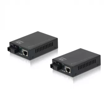LevelOne Conversor de medios RJ45 a SC monomodo 1310/1550nm 20km