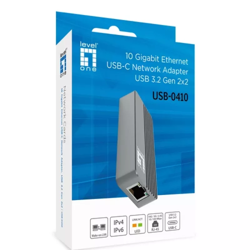 LevelOne USB-0410 adaptador USB 3.2 Gen 1 Type-A a Gigabit Ethernet