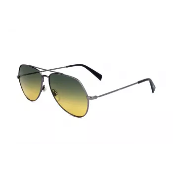 Levi's LV-1012-S-R80 Gafas de Sol Rectangulares Unisex Havana/Marrón 57mm
