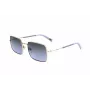 LEVI'S LV-1019-S-BL Gafas de sol rectangulares unisex - Montura negra, lentes gris humo 57mm