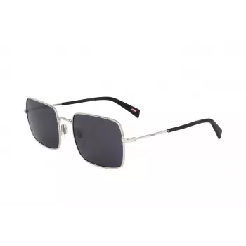 LEVI'S LV-1019-S-IR Gafas de sol unisex - Montura negra, lentes grises, 57 mm