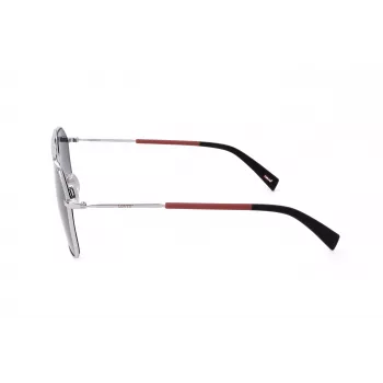 Levi's LV-1021-S-RD Gafas de sol unisex - Montura negra, lentes grises, 58 mm