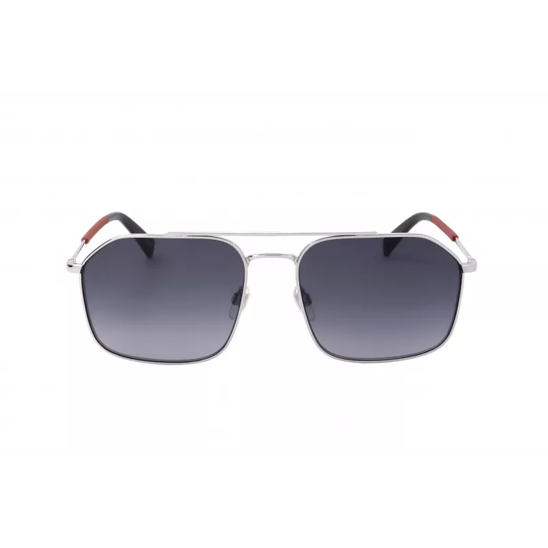 Levi's LV-1021-S-RD Gafas de sol unisex - Montura negra, lentes grises, 58 mm