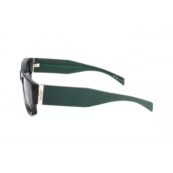 LEVI'S LV-1033-S-1ED Gafas de sol unisex rectangulares - Montura negra lentes grises 53mm