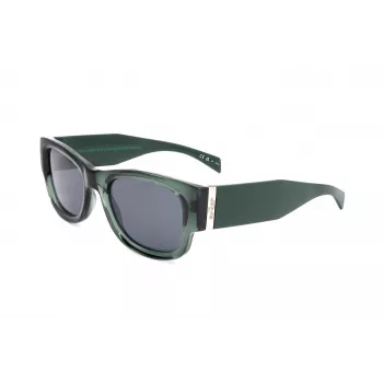 LEVI'S LV-1033-S-1ED Gafas de sol unisex rectangulares - Montura negra lentes grises 53mm