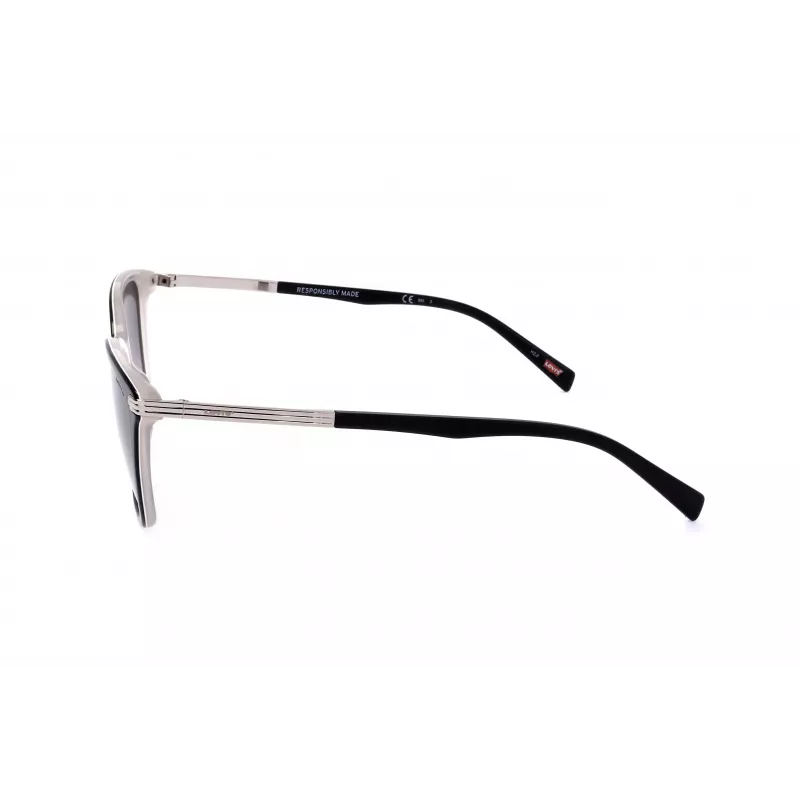 LEVI'S LV-5017-S-80S gafas de sol mujer, cuadradas, lentes grises, 55 mm
