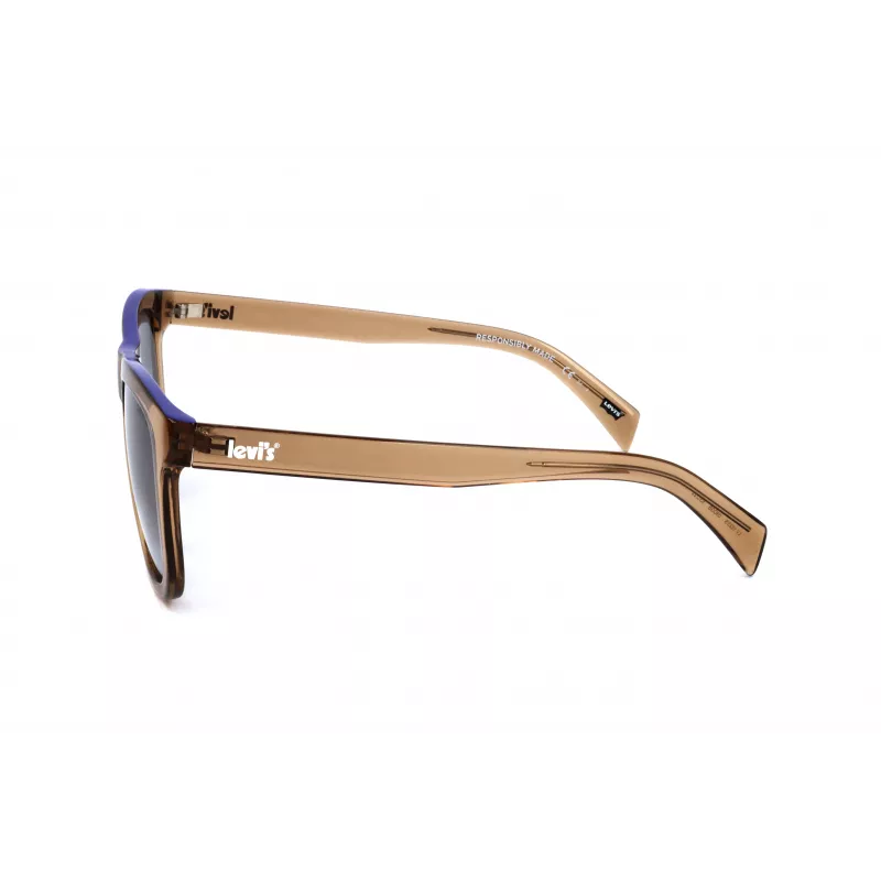 LEVI'S LV1023S09GB gafas de sol unisex - montura negra mate, lentes grises, 53 mm