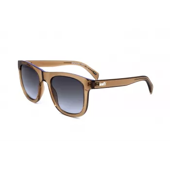 LEVI'S LV1023S09GB gafas de sol unisex - montura negra mate, lentes grises, 53 mm