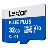 Tarjeta de memoria Lexar BLUE PLUS microSDHC 32 GB, C10 A1 U3 V10
