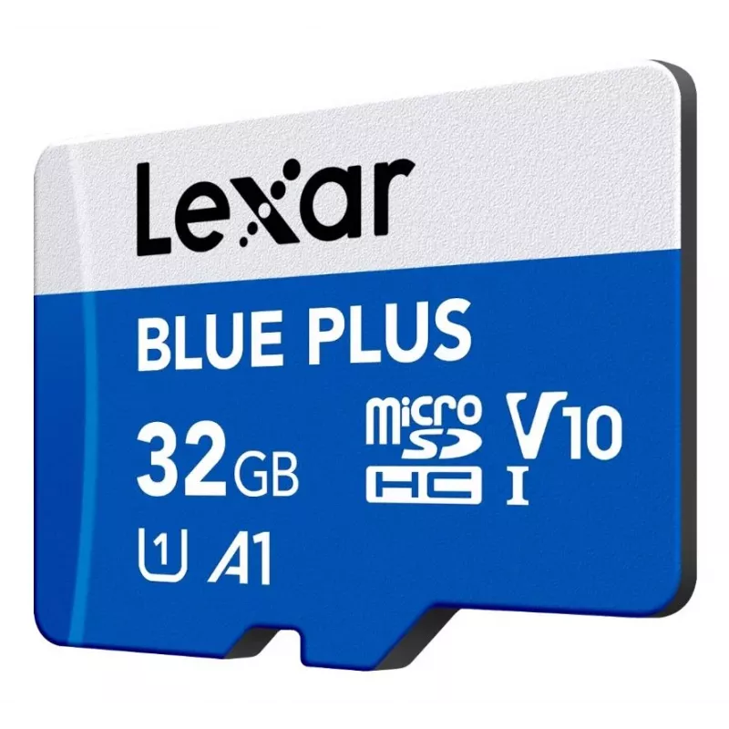 Tarjeta de memoria Lexar BLUE PLUS microSDHC 32 GB, C10 A1 U3 V10