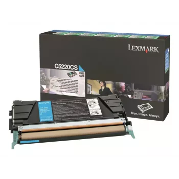Cartucho de tóner cian Lexmark C5220CS - Original - para C522, C524, C530, C532, C534
