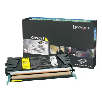 Lexmark C5220YS Cartucho de tóner amarillo para C522, C524, C530, C532, C534