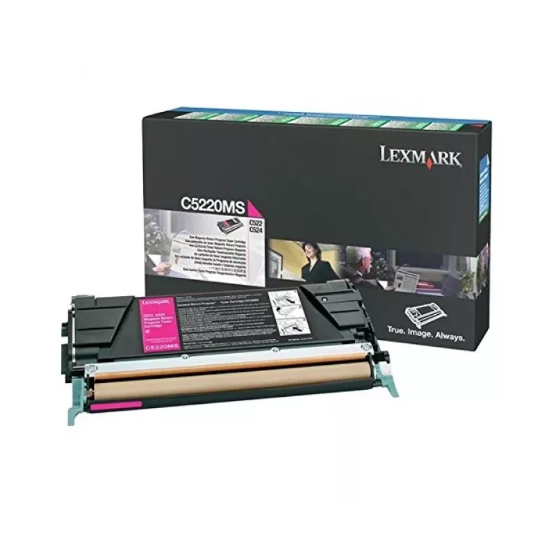 Lexmark Cartucho de tóner magenta original LCCP, LRP