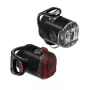 Lezyne Set de luces LED USB par – 200 lúmenes delantero y 10 lúmenes trasero, IPX7, carga USB integrada