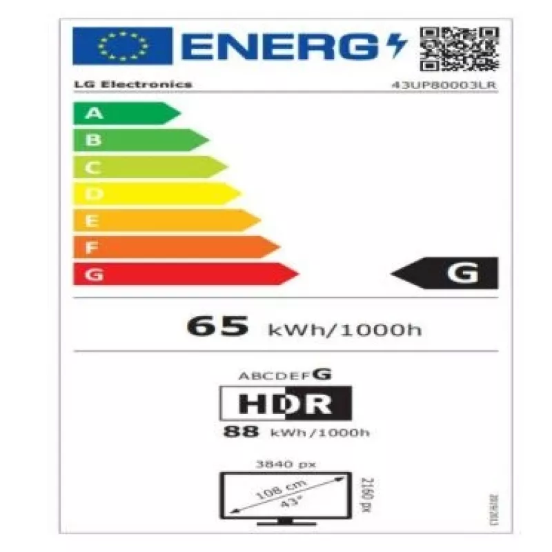 LG 43UP80003LR TV LED Smart 4K Ultra HD de 43