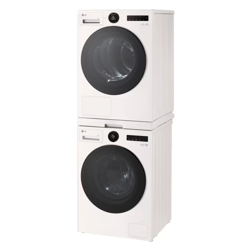 LG DK2W.AGWQKEU estante extraíble para lavadora y secadora, blanco