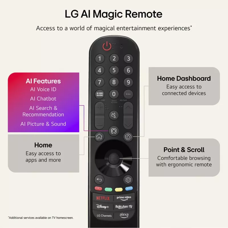 LG Electronics OLED48C6ELB.AEUD Televisor OLED 4K de 48 pulgadas, negro, UltraHD/4K, Triple-Tuner, panel de 120Hz