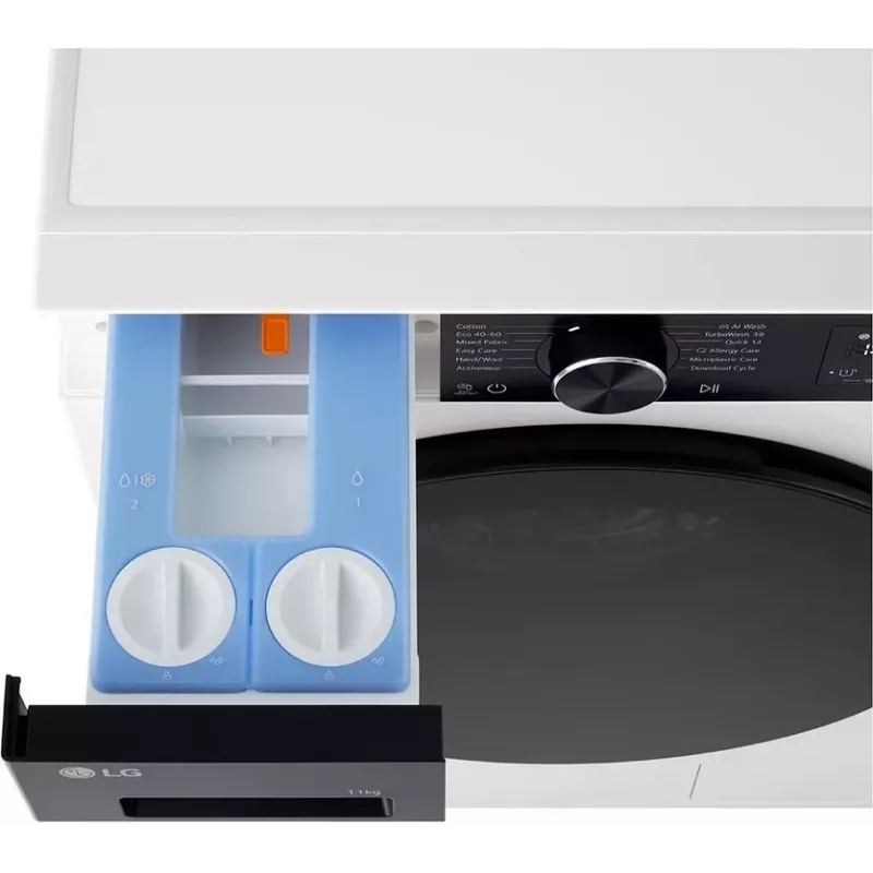 LG F4X5511TKB 11 kg lavadora de carga frontal con AI DD™ y Steam™ - Black Steel