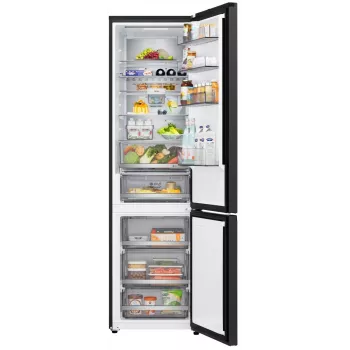 Frigorífico-congelador independiente LG GBBS726BEV con Total No Frost, 384 L, Negro mate, clase energética C, Inverter Linear Compressor, Wi-Fi