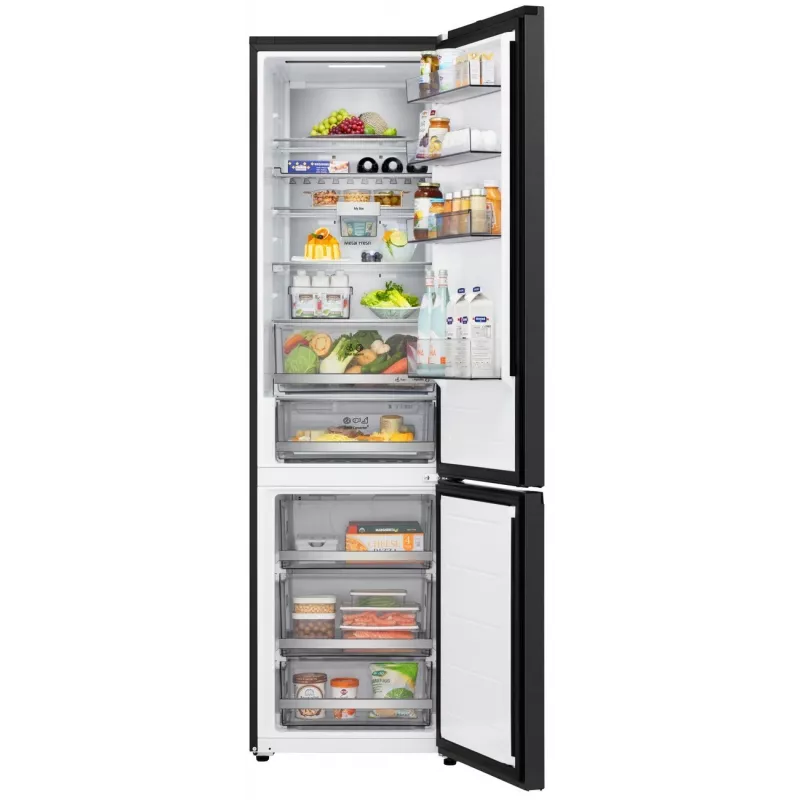 Frigorífico-congelador independiente LG GBBS726BEV con Total No Frost, 384 L, Negro mate, clase energética C, Inverter Linear Compressor, Wi-Fi