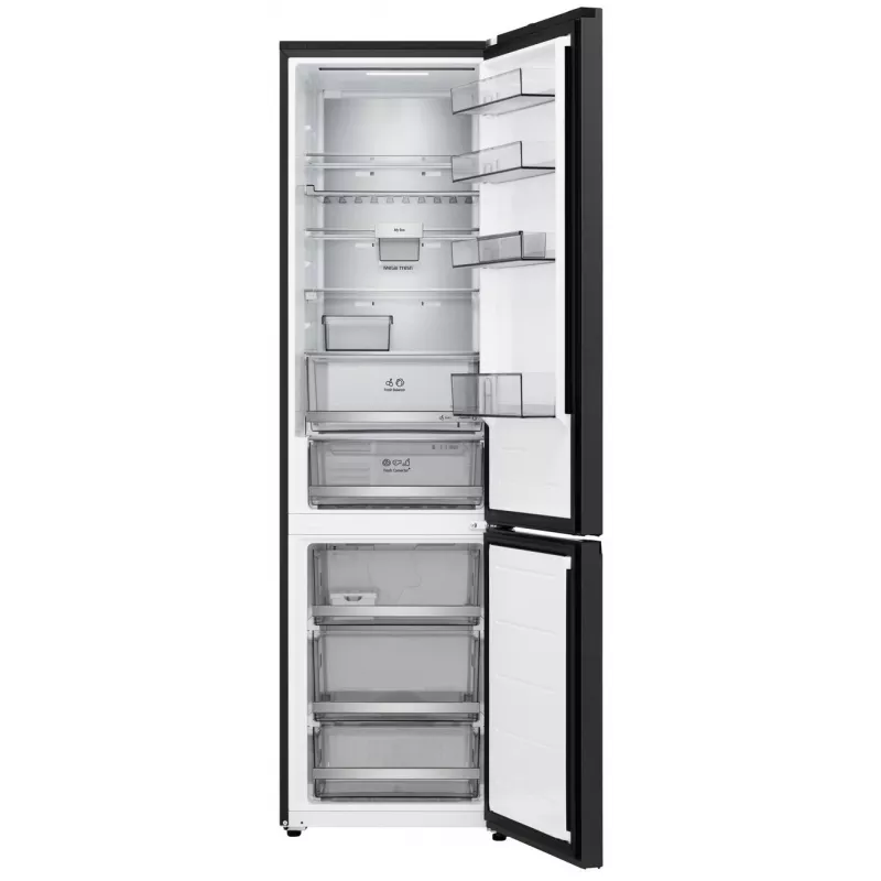 Frigorífico-congelador independiente LG GBBS726BEV con Total No Frost, 384 L, Negro mate, clase energética C, Inverter Linear Compressor, Wi-Fi