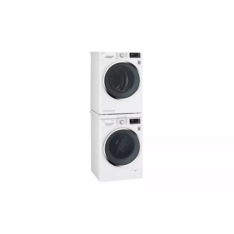 LG WashTower DSTWH.ABWQKEU - Lavadora de 20 kg y secadora con bomba de calor de 10 kg, Blanca