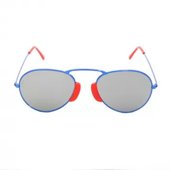 LGR AGADIR-BLUE08 Gafas de sol unisex montura Havana lentes azules 54/20/145 mm