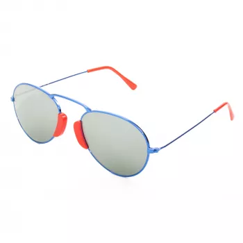 LGR AGADIR-BLUE08 Gafas de sol unisex montura Havana lentes azules 54/20/145 mm