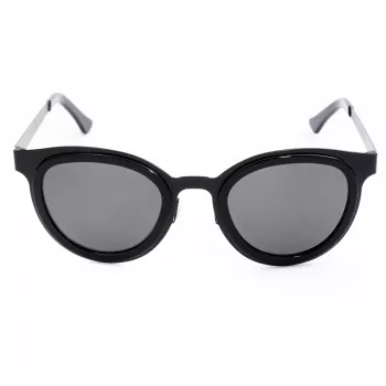 LGR FELI-BLACK01 Gafas de sol unisex - montura negra, cristales gris oscuro, 47/24/145 mm
