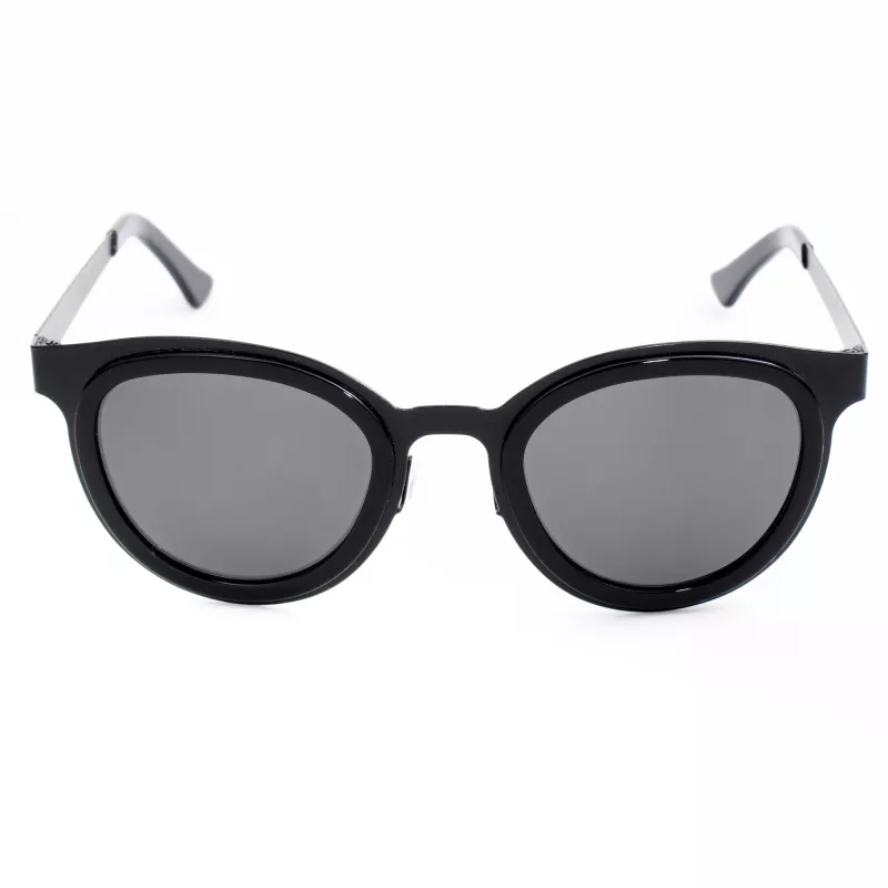 LGR FELI-BLACK01 Gafas de sol unisex - montura negra, cristales gris oscuro, 47/24/145 mm