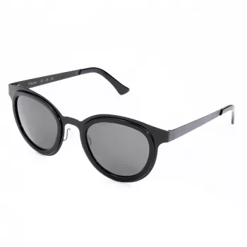 LGR FELI-BLACK01 Gafas de sol unisex - montura negra, cristales gris oscuro, 47/24/145 mm